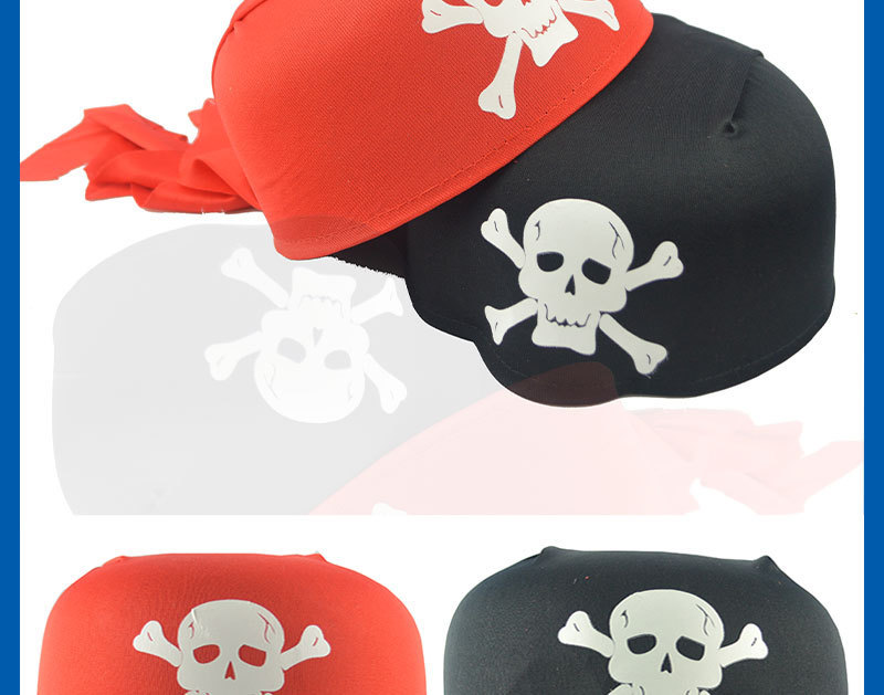 Halloween Headdress Fancy Dress Ball Supplies Adult and Children round Skull Pirate Hat Pirate Ship Long round Hat Halloween Headdress Fancy Dress Ball Supplies Adult and Children round Skull Pirate Hat Pirate Ship Long round Hat
