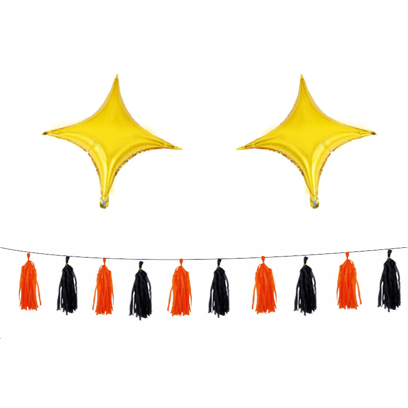 Halloween Balloon Set Festival Celebration Party Supplies Decoration Bat Balloon Spiral Charm Halloween Balloon