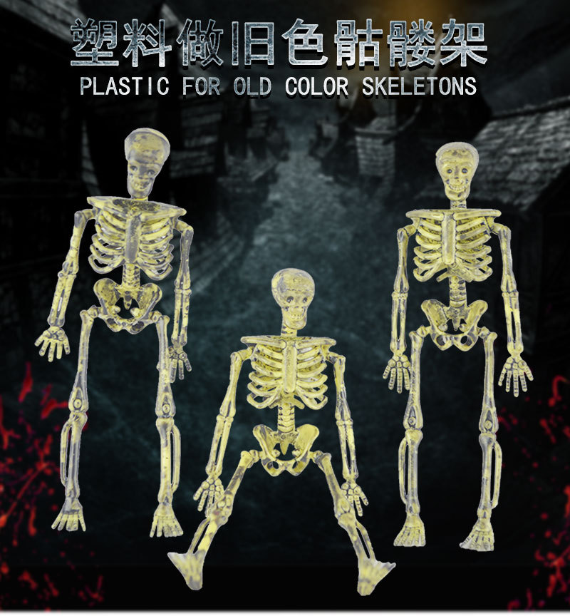 Halloween Decoration and Layout Supplies Ghost Festival Scary Horror Skull Skeleton Decoration Distressed Color Decorative Skeleton Props Halloween Decoration and Layout Supplies Ghost Festival Scary Horror Skull Skeleton Decoration Distressed Color Decorative Skeleton Props
