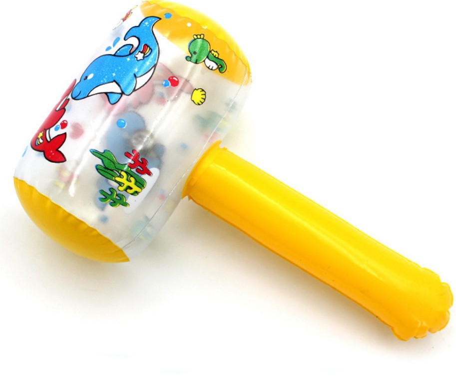Cartoon Inflatable Hammer Toy Small Hammer with Bell Hammer Baby Balloon Child Kid Wholesale Stall Supply
