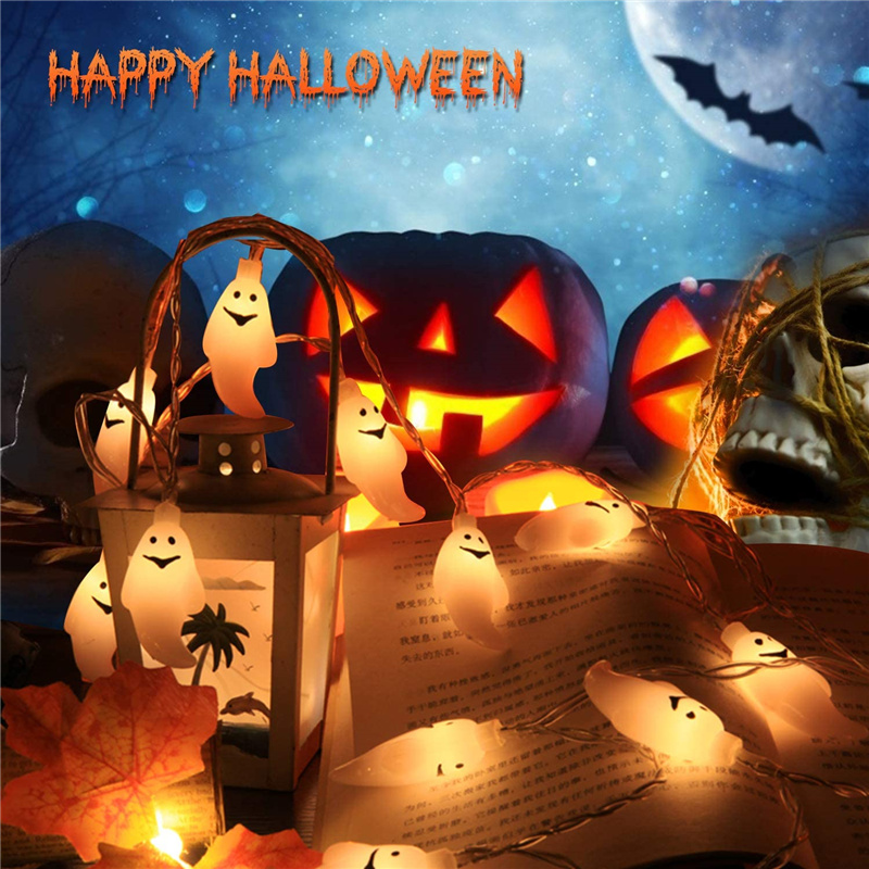 Halloween Decoration Led Colored Lamp Flashing Light String Ghost Festival Party Supplies Ghost Decoration Halloween