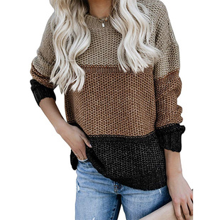 Amazon hot style sweater, v-neck, trumpet sleeve sweater