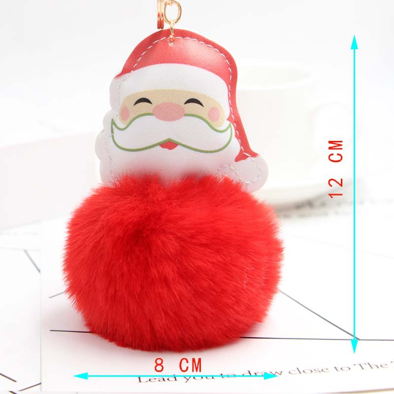 Koorol Cartoon Santa Claus Plush Pendant Santa Claus Fur Ball Keychain Cellphone Car Bag Ornaments Koorol Cartoon Santa Claus Plush Pendant Santa Claus Fur Ball Keychain Cellphone Car Bag Ornaments
