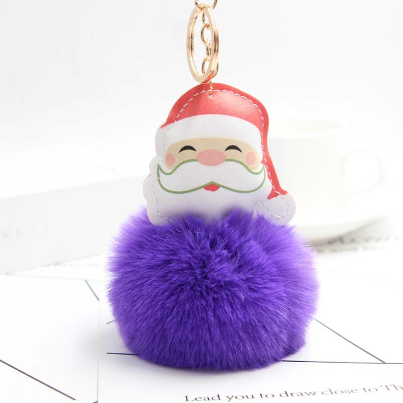 Koorol Cartoon Santa Claus Plush Pendant Santa Claus Fur Ball Keychain Cellphone Car Bag Ornaments Koorol Cartoon Santa Claus Plush Pendant Santa Claus Fur Ball Keychain Cellphone Car Bag Ornaments