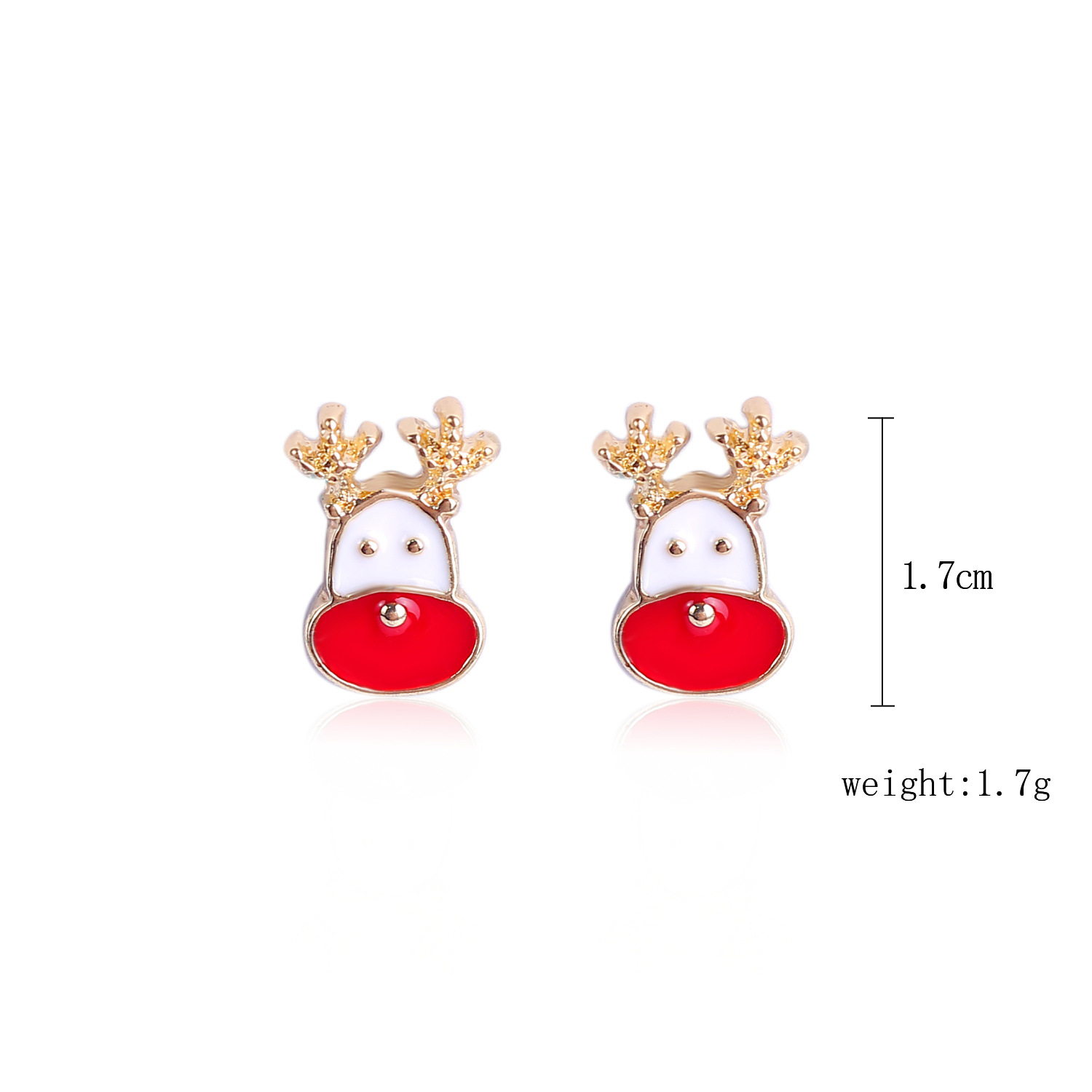 Cross-Border New Christmas Earrings Diamond Snowflake Bell Christmas Tree Ear Rings European And American Christmas Earrings Set