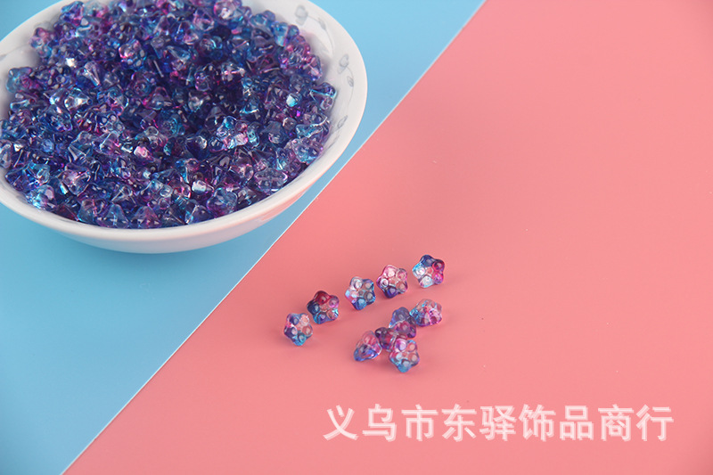 Glass Trumpet Lotus Fog Flower Scattered Beads Handmade DIY Imitation Czech Imported Middle Hole 4 * 6mm Accessories Material Buyao Tassel