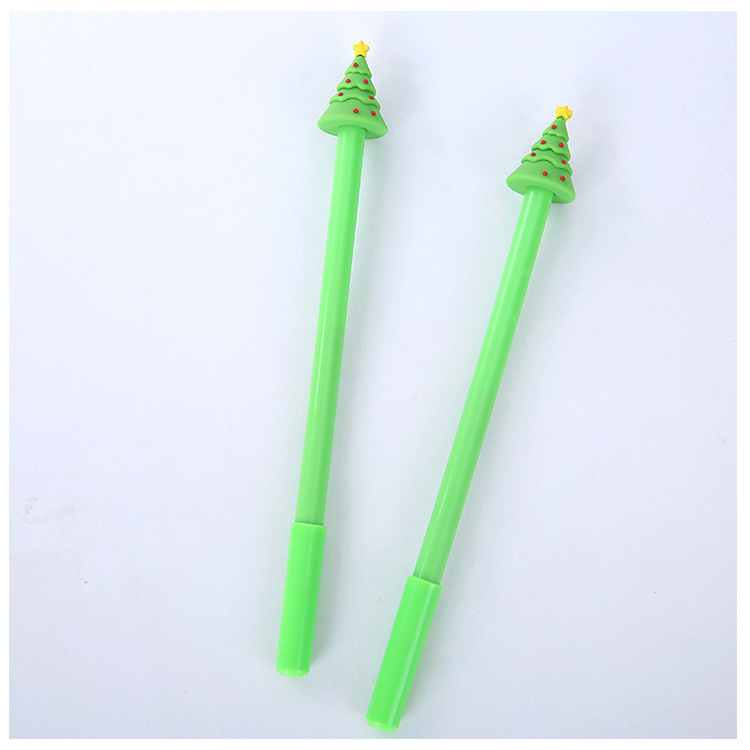 Creative Cute Cartoon Soft Glue Santa Claus Shape Gel Pen Office Learning Christmas Tree Signature Pen Creative Cute Cartoon Soft Glue Santa Claus Shape Gel Pen Office Learning Christmas Tree Signature Pen