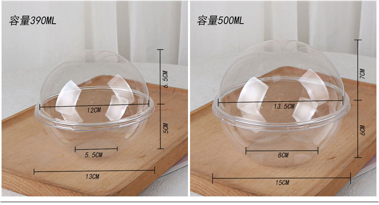 Cake Flower Hand Basket Gift Box Christmas and Children's Day Floral Gift Ring Transparent 4-Inch Cake Portable Packaging Box
