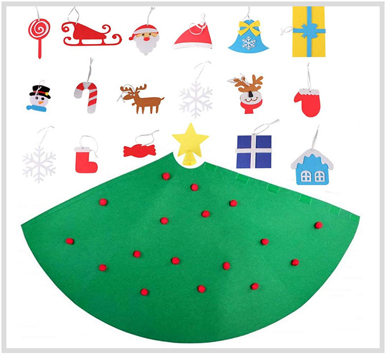 Christmas Day 3D Felt Christmas Tree Children DIY Handmade Christmas Hat Activity Christmas Tree Educational Decorations Christmas Day 3D Felt Christmas Tree Children DIY Handmade Christmas Hat Activity Christmas Tree Educational Decorations