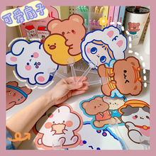 Creative Cartoon round Mouse Pad Cute Trumpet Soft and Adorable Bear and Rabbit Computer Wrist Pad Soft Shaped Student Office Pad