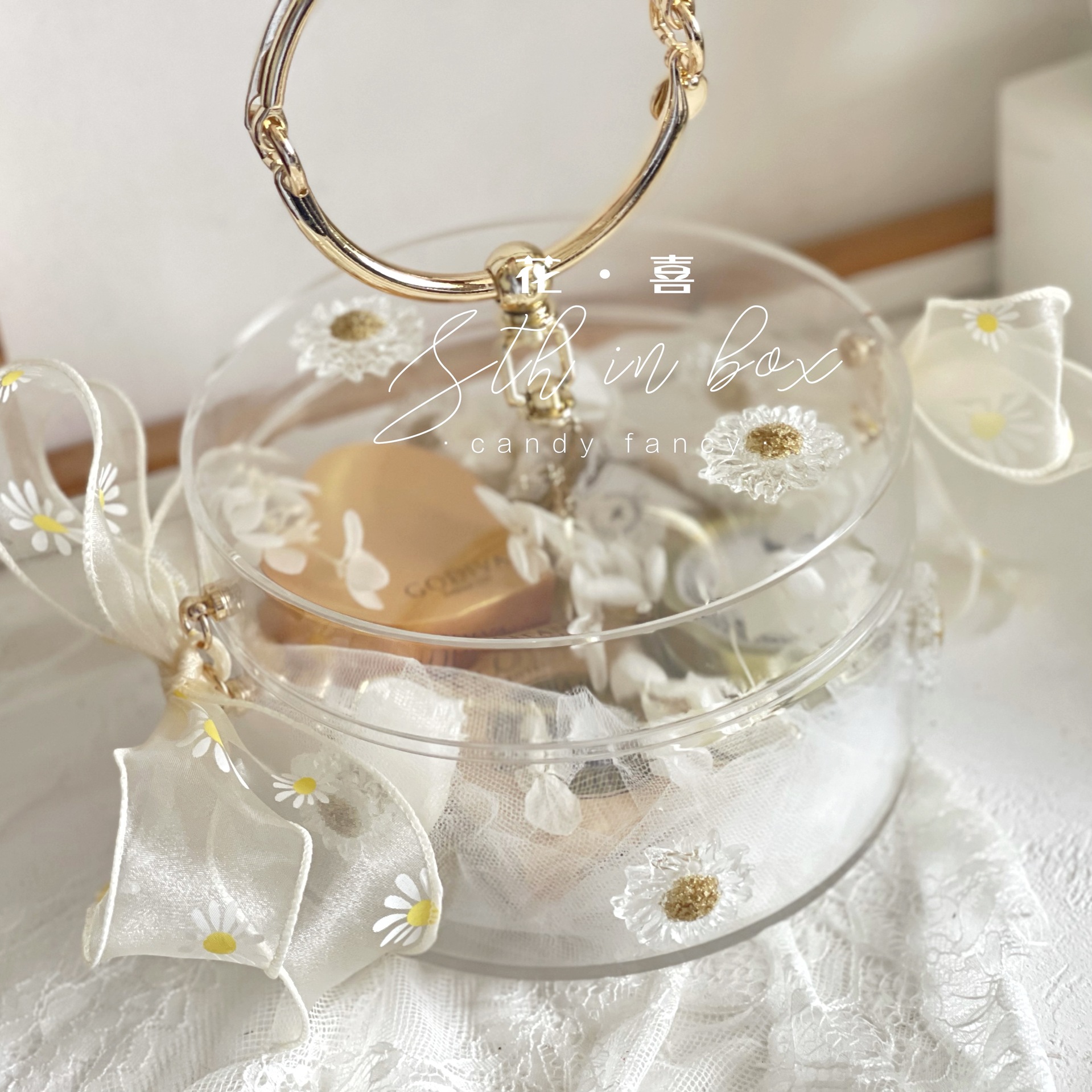 Candy Box Hand Gift Box Metal Pull Ring Bridesmaid Hand Gift Wedding Candies Box Gift Box Return Gift