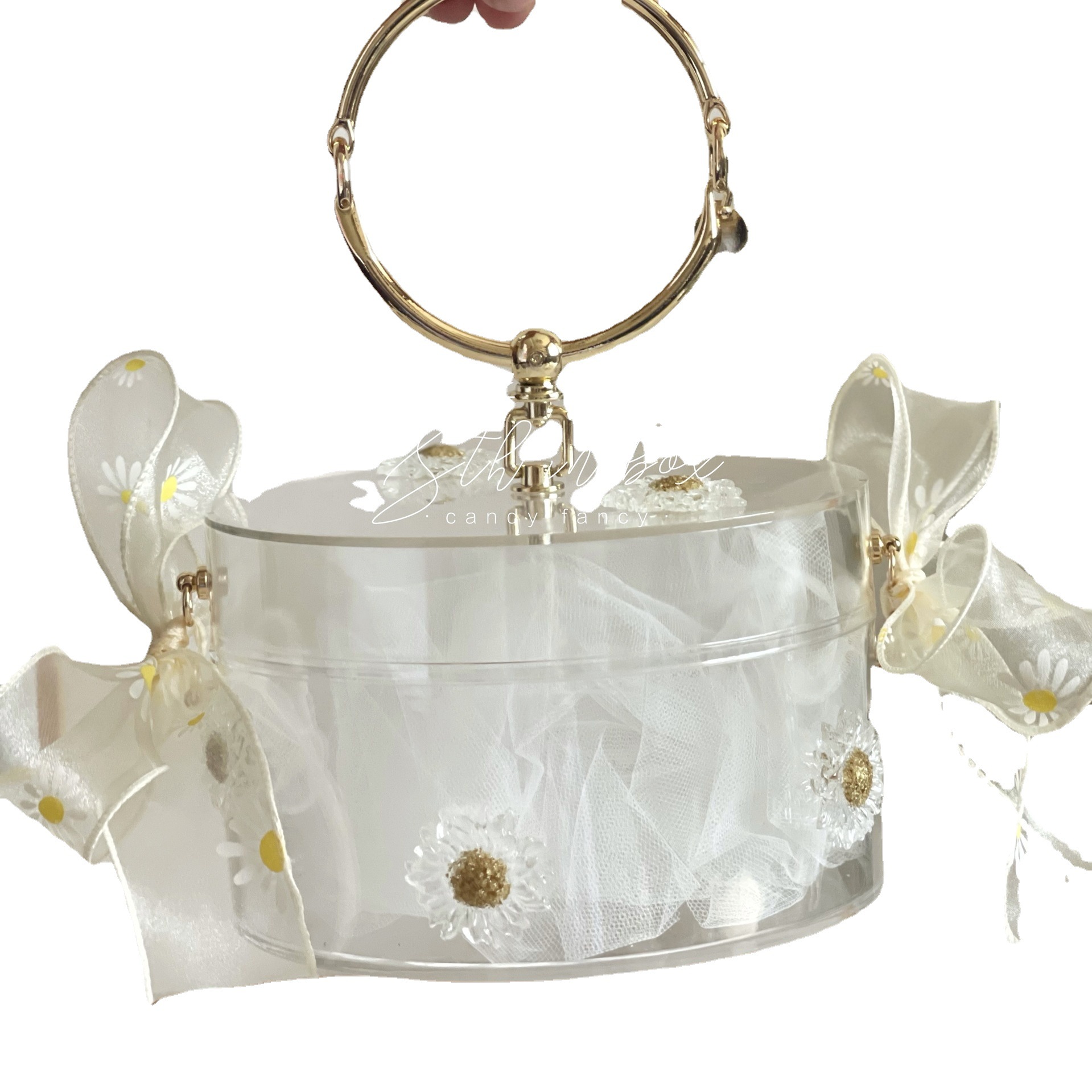 Candy Box Hand Gift Box Metal Pull Ring Bridesmaid Hand Gift Wedding Candies Box Gift Box Return Gift