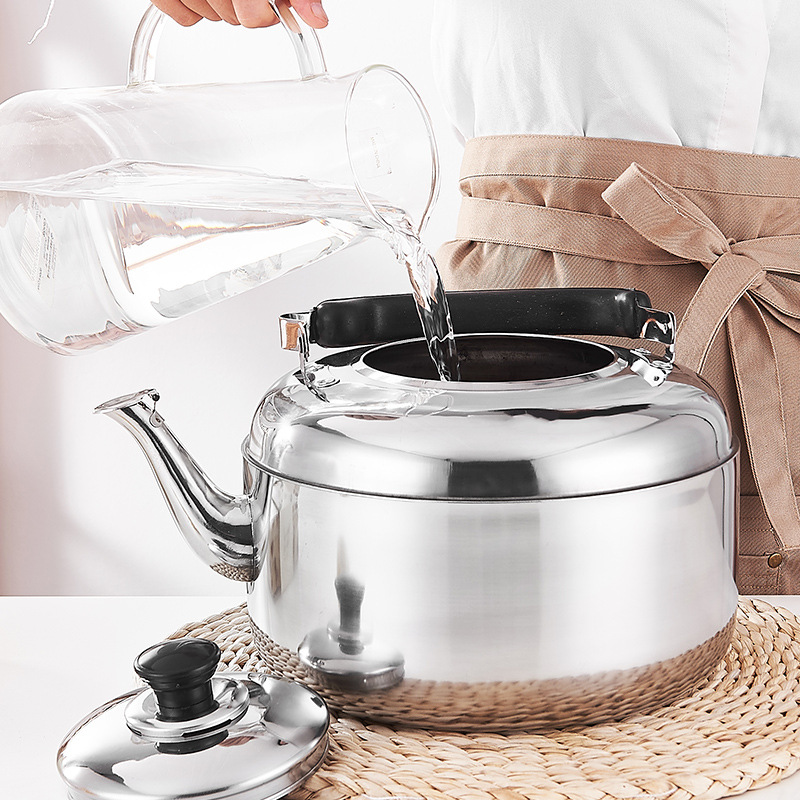 Stainless Steel Kettle Gas Household Whistle Sound Electric Kettle Boiling Water Kettle Gas Induction Cooker 4l5l6l