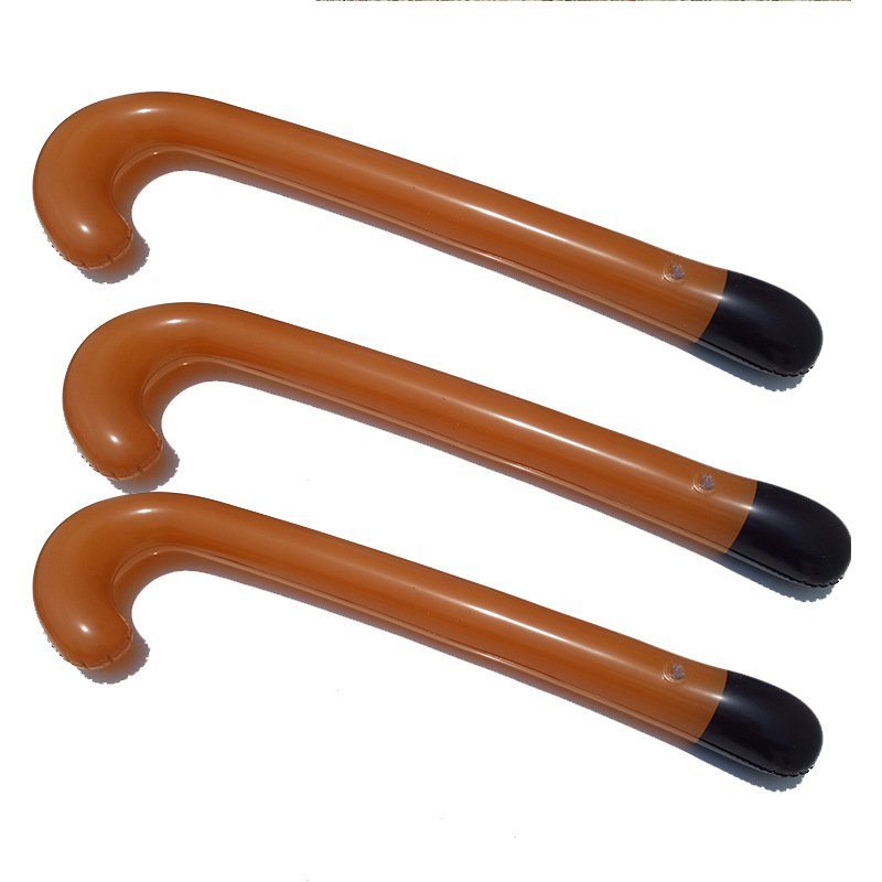 New 6 Colors Christmas Inflatable Crutch Candy Color Inflatable Crutch Christmas Event Gift Wholesale Crutch