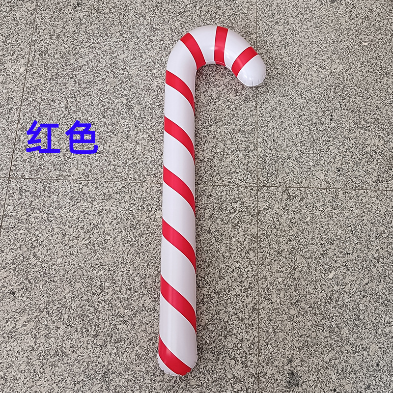 New 6 Colors Christmas Inflatable Crutch Candy Color Inflatable Crutch Christmas Event Gift Wholesale Crutch