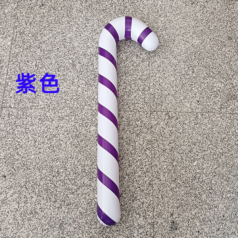 New 6 Colors Christmas Inflatable Crutch Candy Color Inflatable Crutch Christmas Event Gift Wholesale Crutch