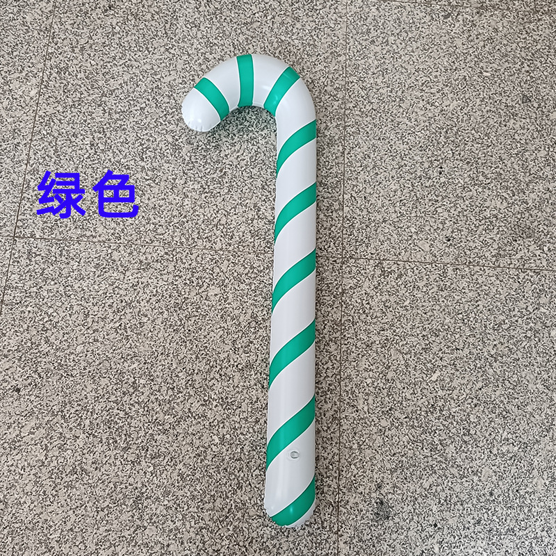 New 6 Colors Christmas Inflatable Crutch Candy Color Inflatable Crutch Christmas Event Gift Wholesale Crutch