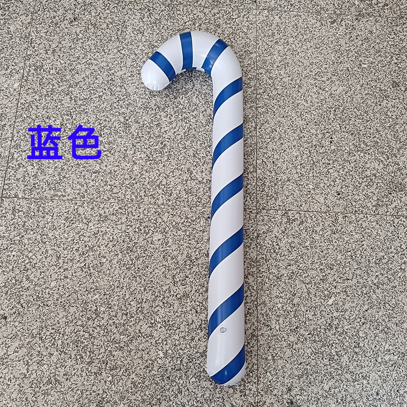New 6 Colors Christmas Inflatable Crutch Candy Color Inflatable Crutch Christmas Event Gift Wholesale Crutch