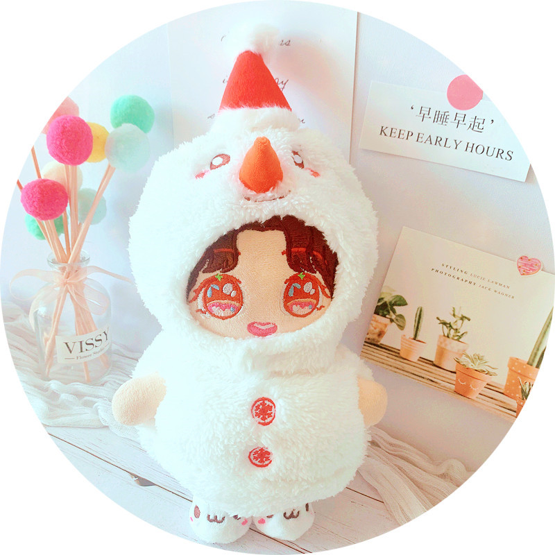 Spot Goods Christmas Hat Snowman Ball Clothes Pants 20cm Suit 20cm Doll Clothes Star Doll Aidou Dress-up