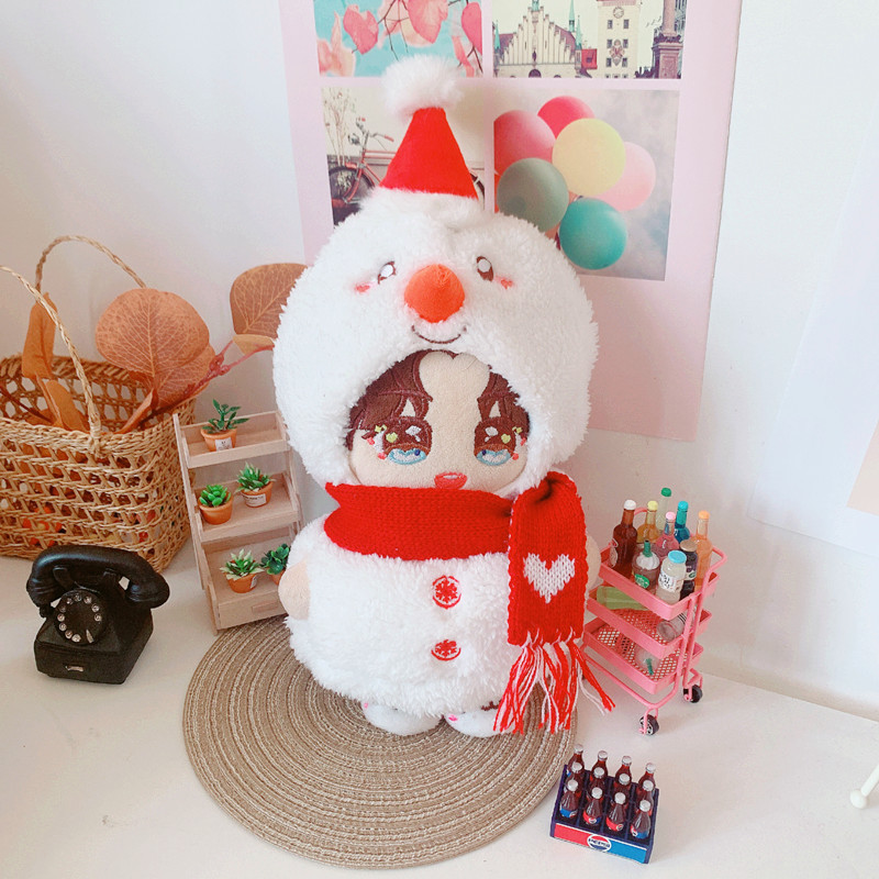 Spot Goods Christmas Hat Snowman Ball Clothes Pants 20cm Suit 20cm Doll Clothes Star Doll Aidou Dress-up