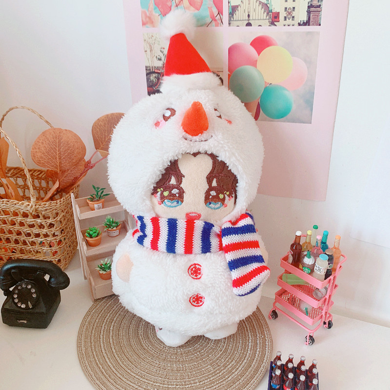 Spot Goods Christmas Hat Snowman Ball Clothes Pants 20cm Suit 20cm Doll Clothes Star Doll Aidou Dress-up
