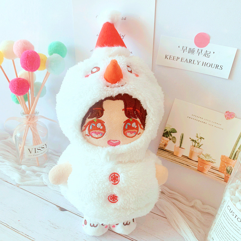 Spot Goods Christmas Hat Snowman Ball Clothes Pants 20cm Suit 20cm Doll Clothes Star Doll Aidou Dress-up