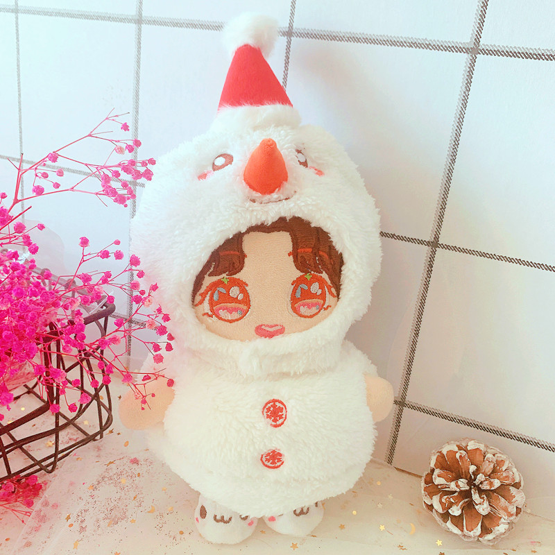 Spot Goods Christmas Hat Snowman Ball Clothes Pants 20cm Suit 20cm Doll Clothes Star Doll Aidou Dress-up