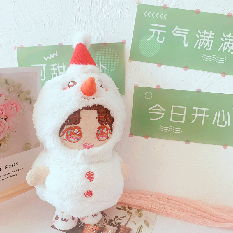 Spot Goods Christmas Hat Snowman Ball Clothes Pants 20cm Suit 20cm Doll Clothes Star Doll Aidou Dress-up