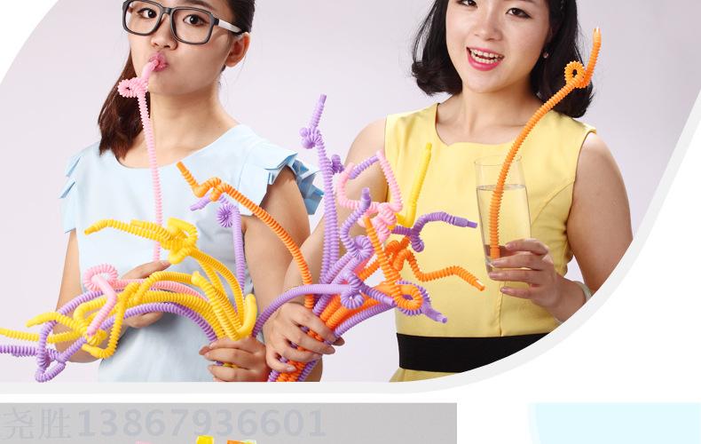 Whistle all bend straws innovation crazy diy personality plastic art drink all bend straws wholesale