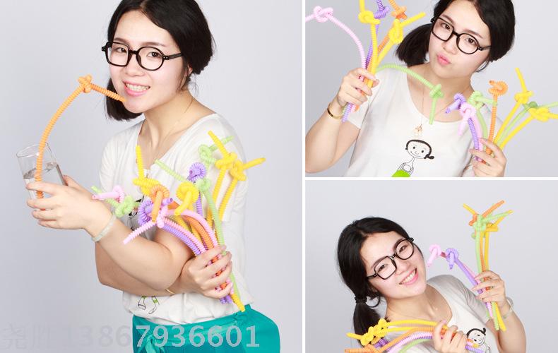 Whistle all bend straws innovation crazy diy personality plastic art drink all bend straws wholesale