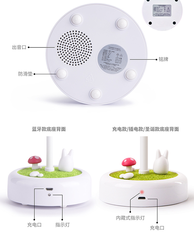 Creative scarecrow little night light new fancy Christmas gift bluetooth stereo USB rechargeable children's desk lamp Creative scarecrow little night light new fancy Christmas gift bluetooth stereo USB rechargeable children's desk lamp