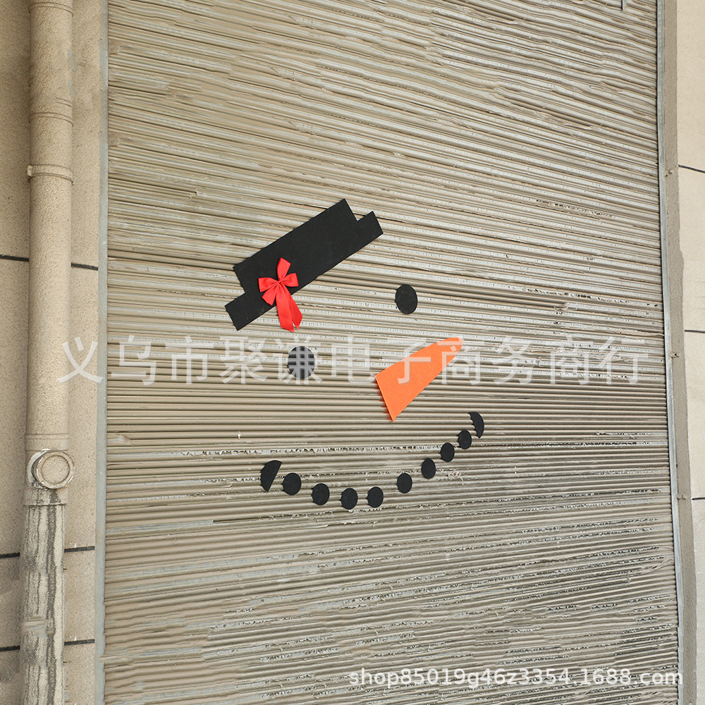 DIY Christmas Snowman Decoration Outdoor Decoration Dress up Garage Gate Gate Door Old Man Elk Bow Hat DIY Christmas Snowman Decoration Outdoor Decoration Dress up Garage Gate Gate Door Old Man Elk Bow Hat
