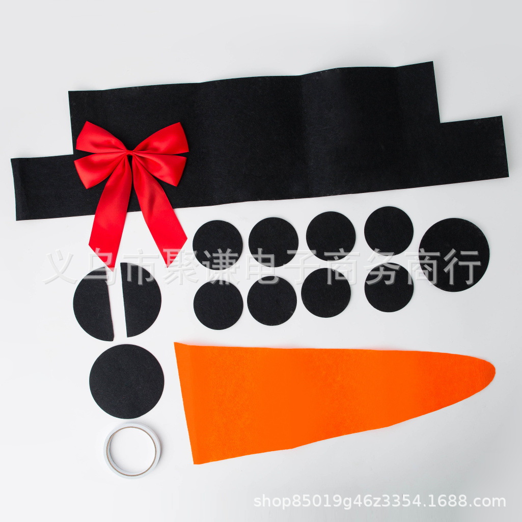 DIY Christmas Snowman Decoration Outdoor Decoration Dress up Garage Gate Gate Door Old Man Elk Bow Hat DIY Christmas Snowman Decoration Outdoor Decoration Dress up Garage Gate Gate Door Old Man Elk Bow Hat