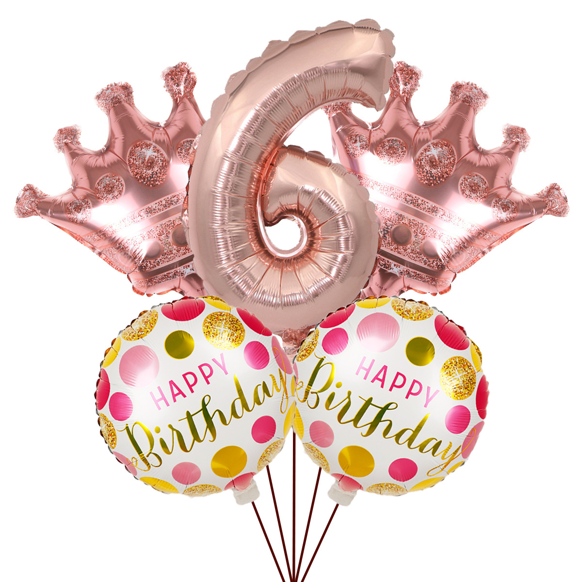 5PCs Crown Digital Balloon Combo Set 32 Inch Gold Color Digital Crown Package Birthday Balloon 5PCs Crown Digital Balloon Combo Set 32 Inch Gold Color Digital Crown Package Birthday Balloon