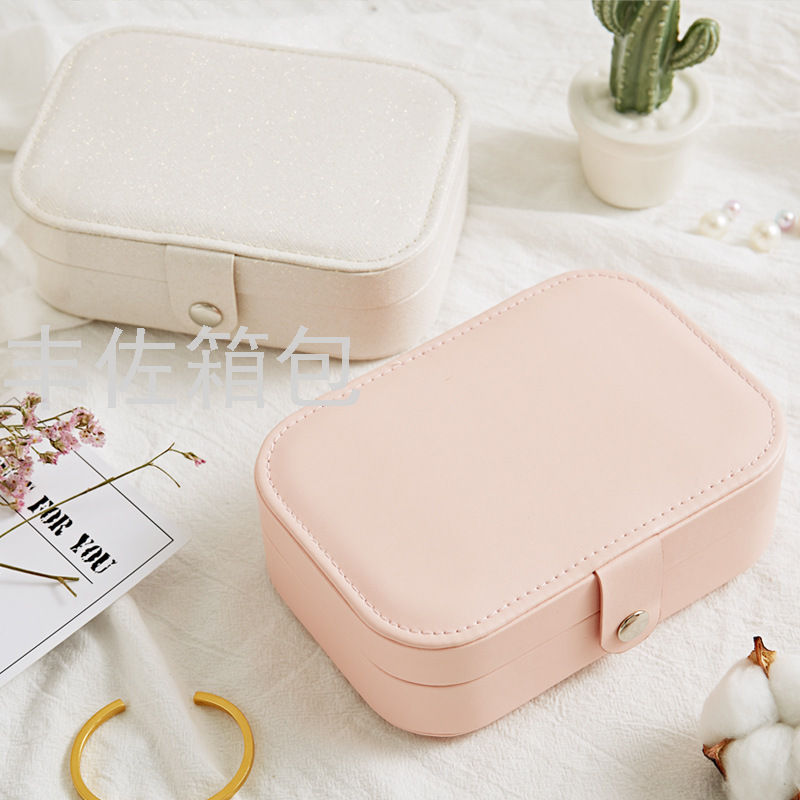 Stud Display Jewelry Box PU Leather Earring Storage Ring Jewelry Box Wholesale