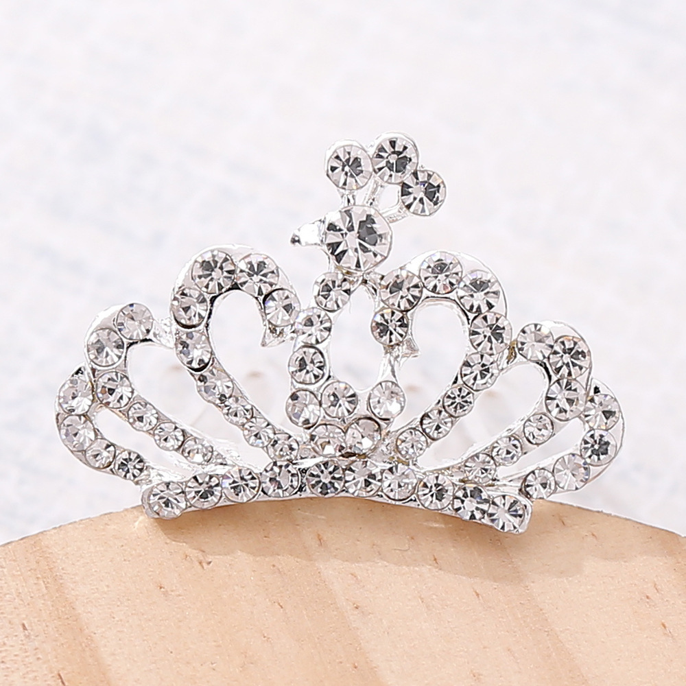 Crown Children's 2021 New Headdress Princess Birthday Performance Crown Hair Accessory Hairpin Girl Bangs Small Hair Comb Crown Children's 2021 New Headdress Princess Birthday Performance Crown Hair Accessory Hairpin Girl Bangs Small Hair Comb