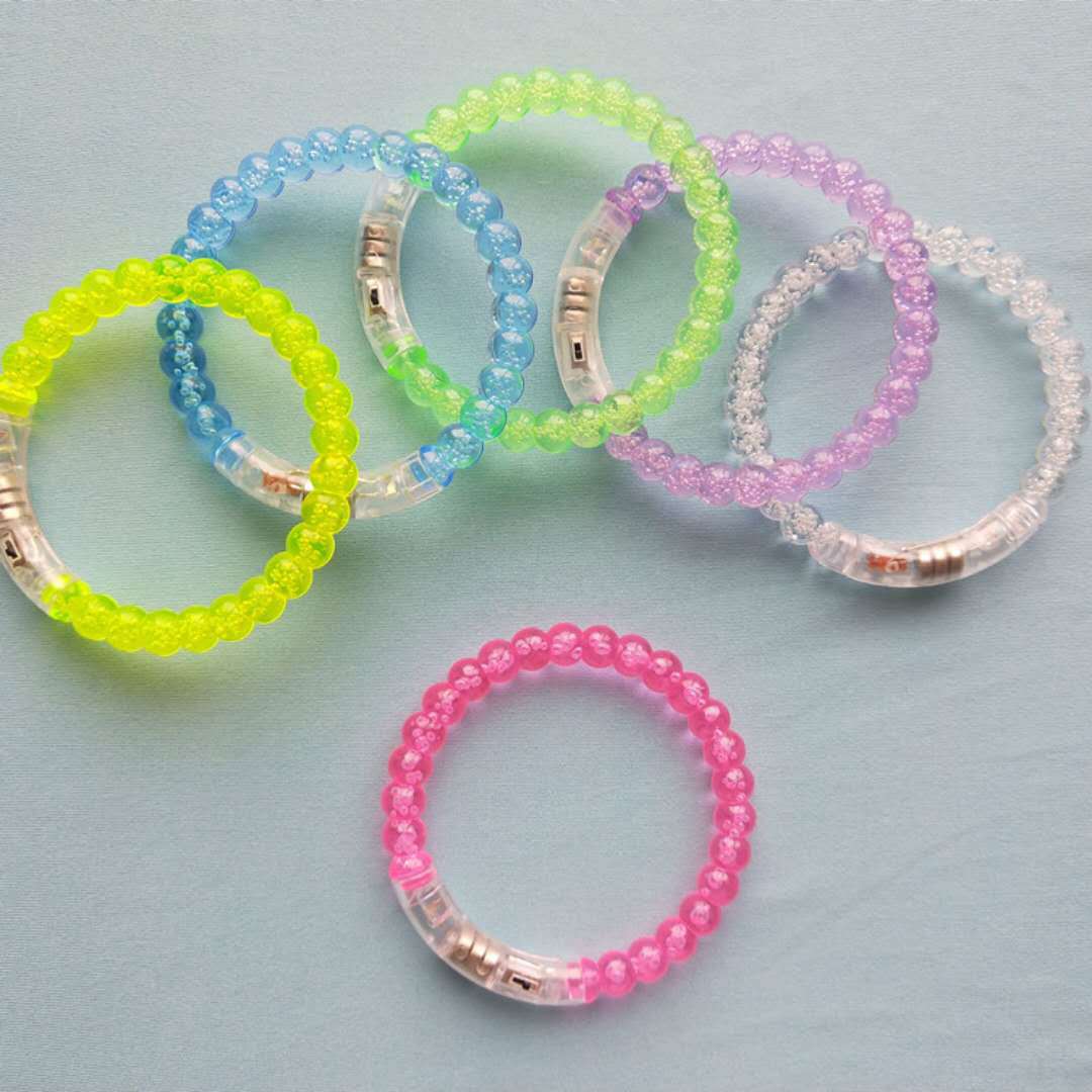 Acrylic Luminous Bracelet Led Colorful Bracelet Small Toy Stall Scan Code Push Small Gift Flash Small Jewelry