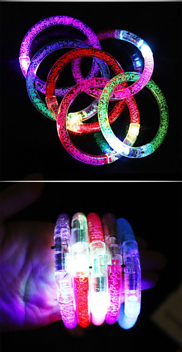 Acrylic Luminous Bracelet Led Colorful Bracelet Small Toy Stall Scan Code Push Small Gift Flash Small Jewelry Acrylic Luminous Bracelet Led Colorful Bracelet Small Toy Stall Scan Code Push Small Gift Flash Small Jewelry