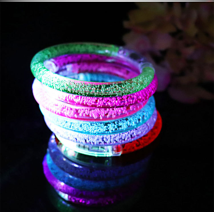 Acrylic Luminous Bracelet Led Colorful Bracelet Small Toy Stall Scan Code Push Small Gift Flash Small Jewelry Acrylic Luminous Bracelet Led Colorful Bracelet Small Toy Stall Scan Code Push Small Gift Flash Small Jewelry