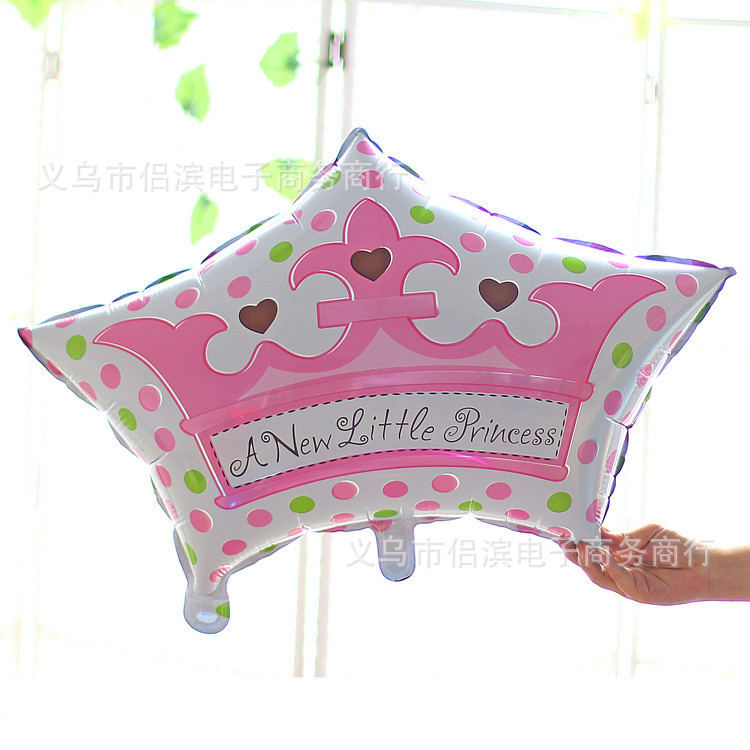 Crown Aluminum Balloon Cartoon Children's Toy Balloon Birthday Wedding Decorative Aluminum Foil Balloon Mixed Batch Crown Aluminum Balloon Cartoon Children's Toy Balloon Birthday Wedding Decorative Aluminum Foil Balloon Mixed Batch