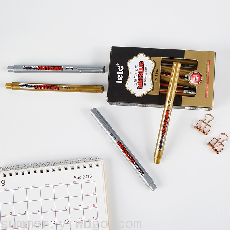 Marking Pen Invitation Card Signature Pen Waterproof Colorfast DIY Album Black Card Greeting Card Title Mark Pen