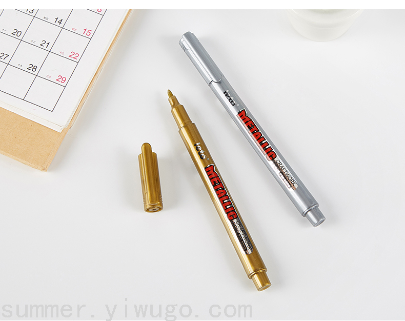 Marking Pen Invitation Card Signature Pen Waterproof Colorfast DIY Album Black Card Greeting Card Title Mark Pen