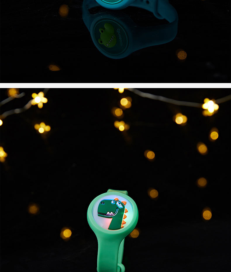 Children's Anti Mosquito Cartoon Flash Luminous Mosquito Repellent Bracelet & Watch Stickers Adults and Children Summer Outdoor Carry Artifact