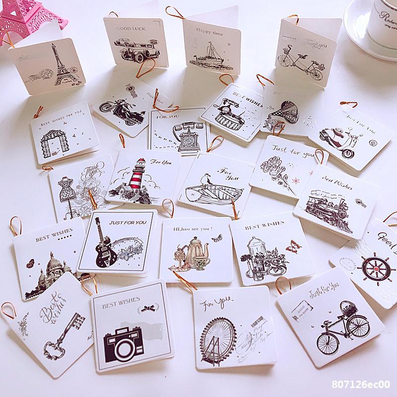 South Korea creates the fold to take the string card kindergarten children 61 children festival wishes small card invitation letter