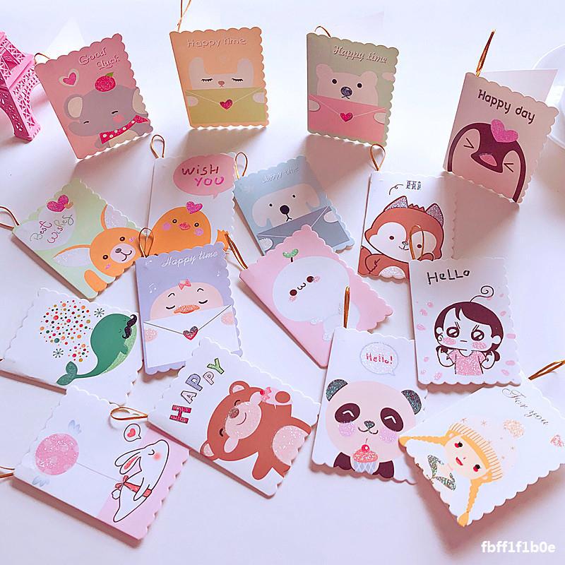 South Korea creates the fold to take the string card kindergarten children 61 children festival wishes small card invitation letter