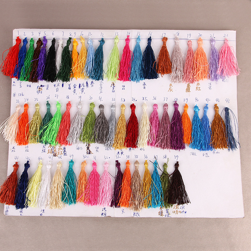 Factory direct selling invitation card fringe bookmark hanging fringe sachet jewelry jewelry accessories tassel custom-made