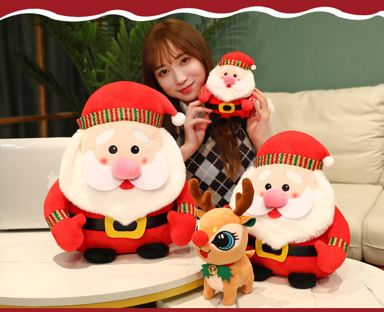 New Santa Claus Christmas David's Deer Doll Cute Crane Machines Cute Doll Gift Gift Dress up Plush Toy New Santa Claus Christmas David's Deer Doll Cute Crane Machines Cute Doll Gift Gift Dress up Plush Toy