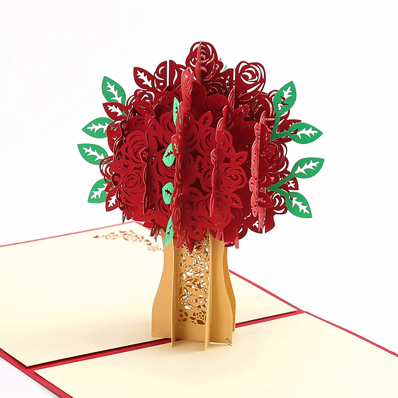 Father&#039;s day, mother&#039;s day, valentine&#039;s day, creative gift paper carving card invitation card customization