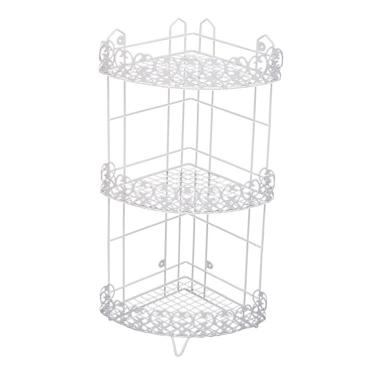 Tieyi bathroom corner rack 3 floor bathroom shelf Wall Hanging Desk Triangle Cosmetics Storage rack