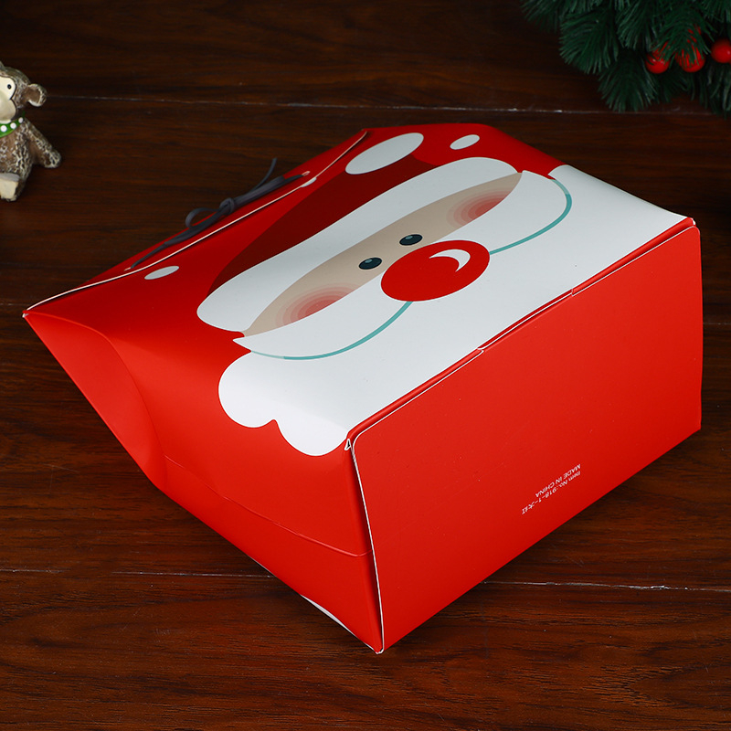 Christmas Gift Box Candy Box Gift Candy Bag Santa Claus Hand Flip Hand Gift Box in Stock